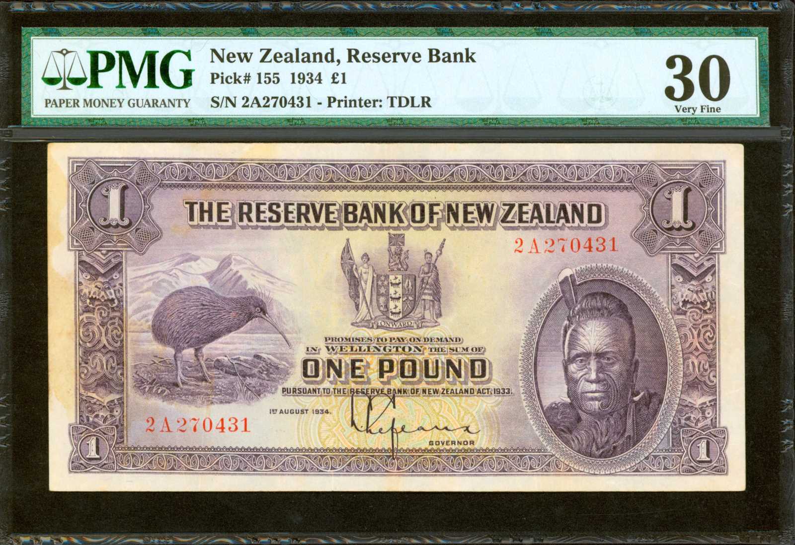 image for: New Zealand  1 pound (B102a)