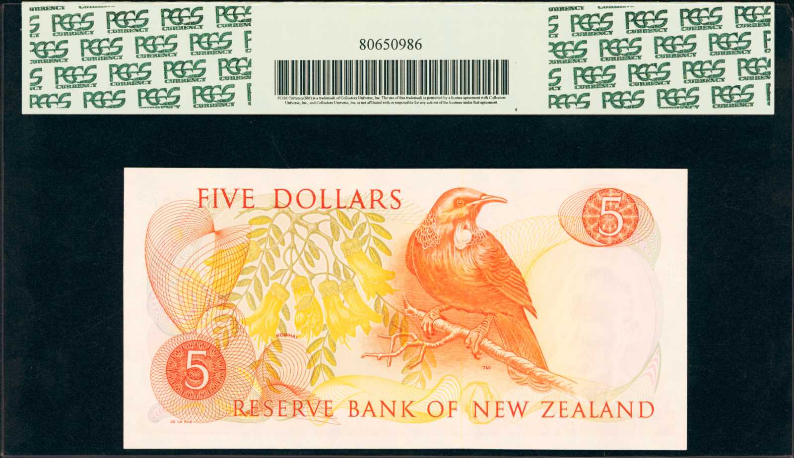 image for: New Zealand  5 dollars (B112ds)