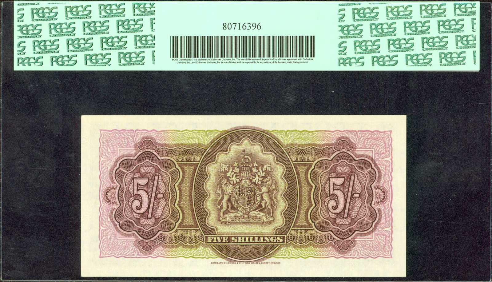 image for: Bermuda  5 shillings (B119p)