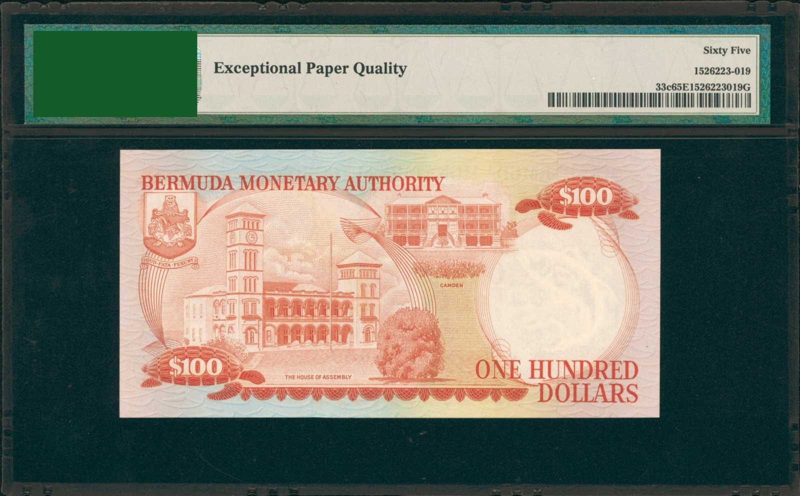 image for: Bermuda  100 dollars (B206as2)