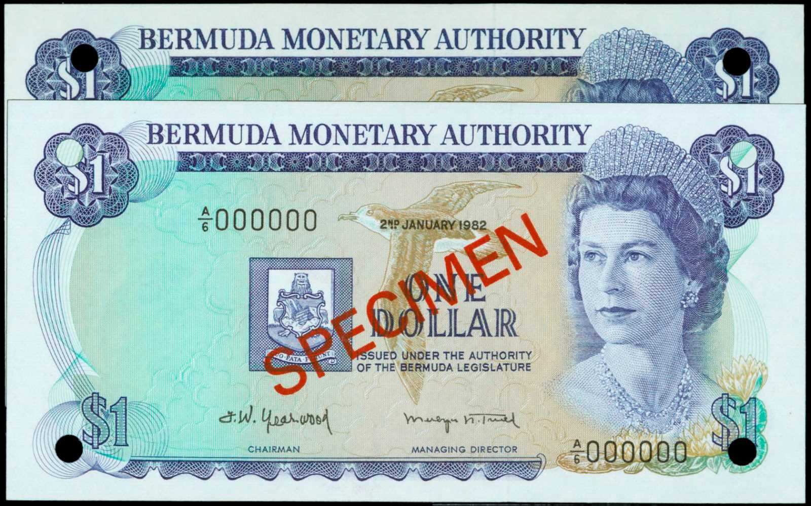 image for: Bermuda  1 dollar (B201fs1)