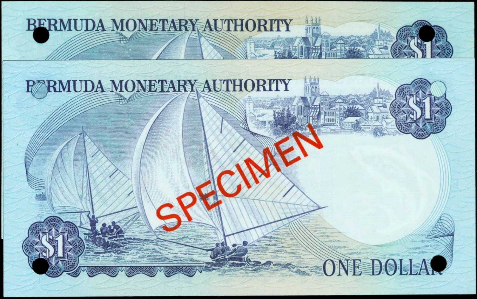 image for: Bermuda  1 dollar (B201a)