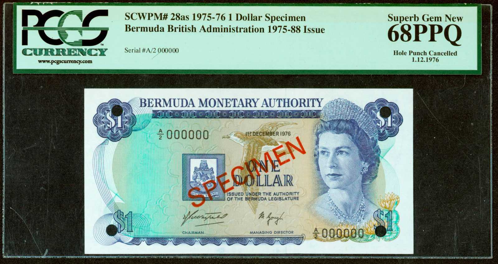 image for: Bermuda  1 dollar (B201d)
