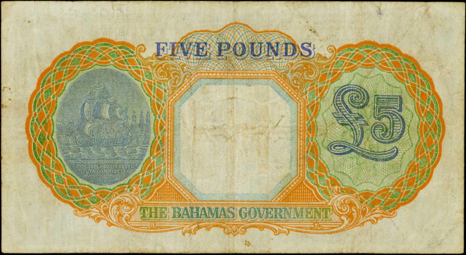 image for: Bahamas  5 pounds(B111cs)