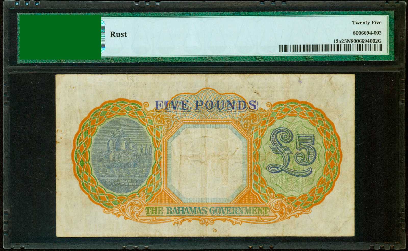 image for: Bahamas  5 pounds(B111c)