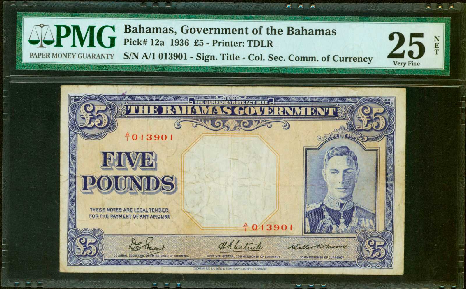 image for: Bahamas  5 pounds(B111cs)