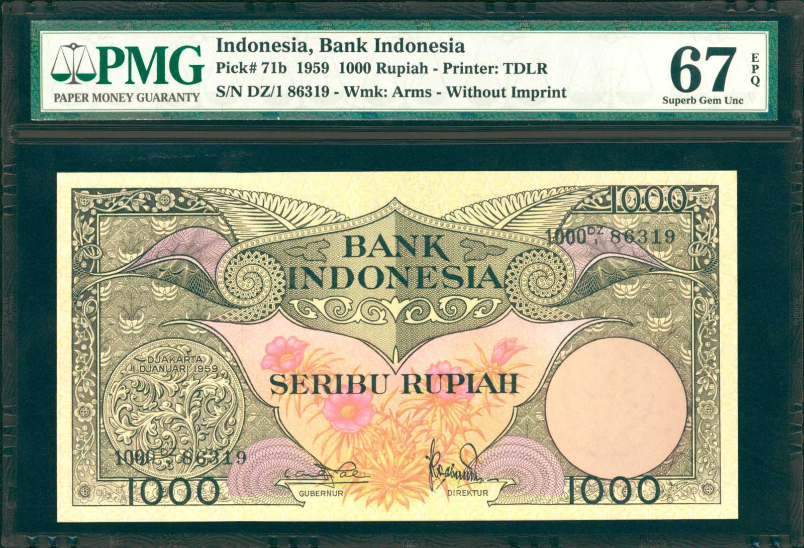 image for: Indonesia  1,000 rupiah (B533z)