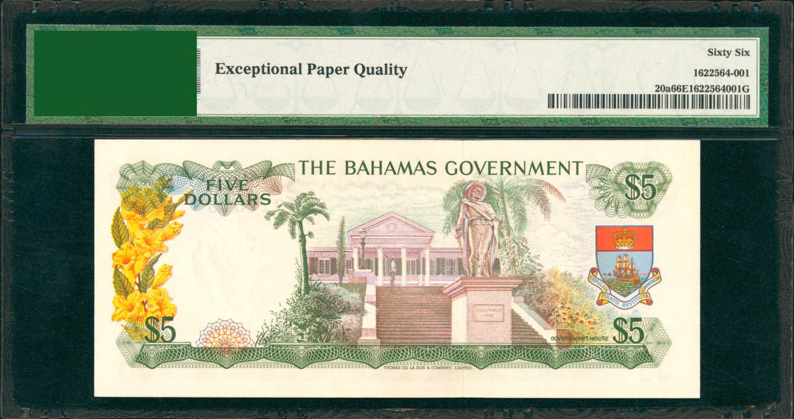 image for: Bahamas  5 dollars (B119as3)