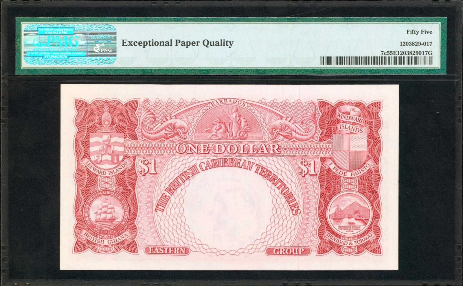 image for: British Caribbean Territories  1 dollar(B107b)