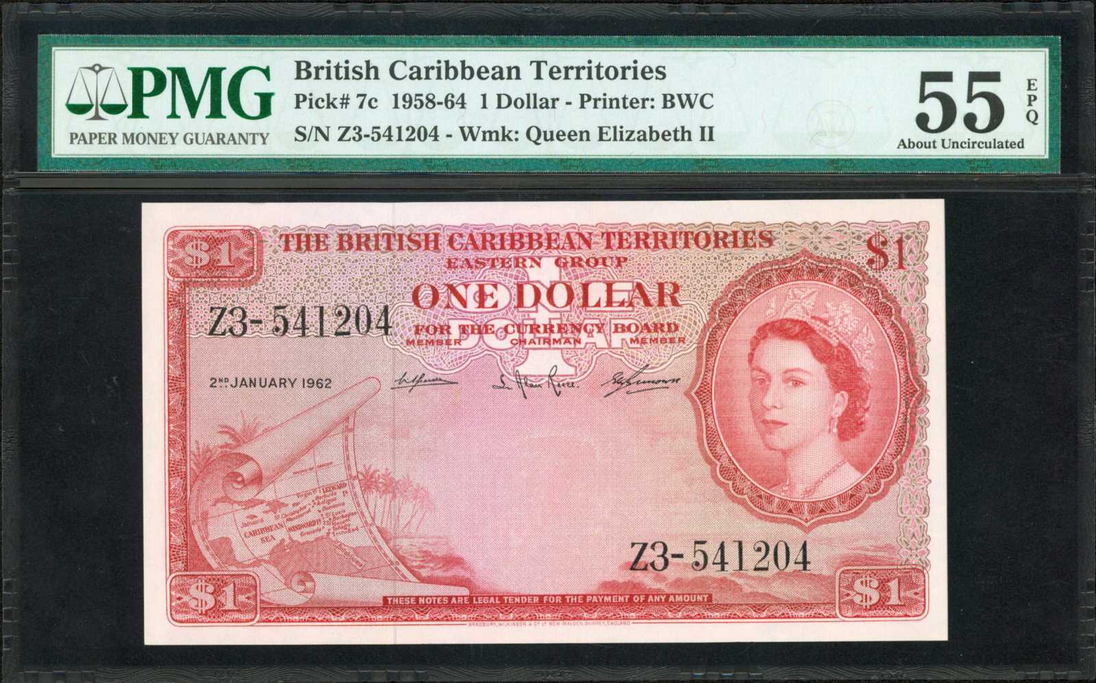 image for: British Caribbean Territories  1 dollar(B107cs)