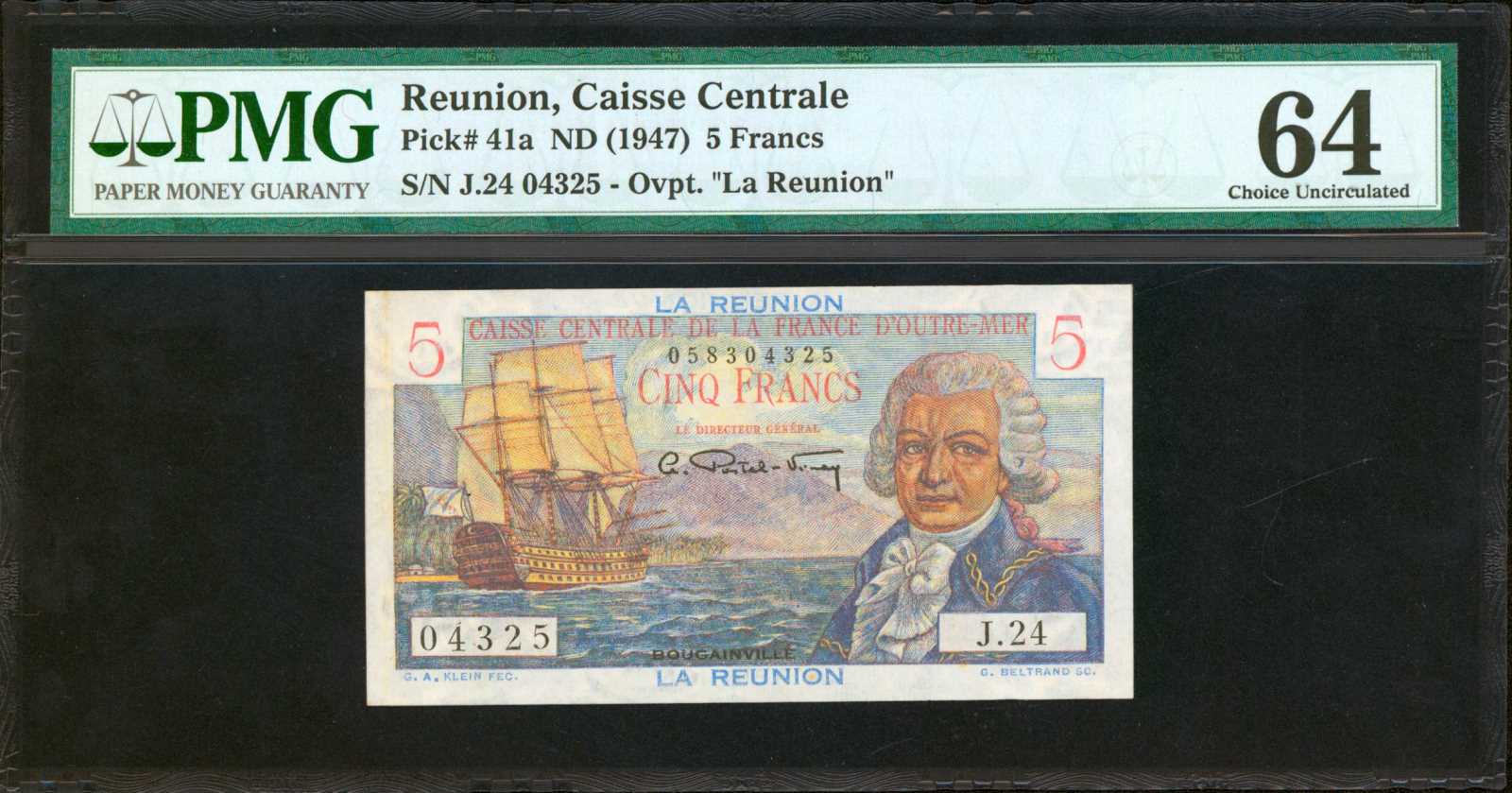 image for: Reunion  5 francs(B404as1)