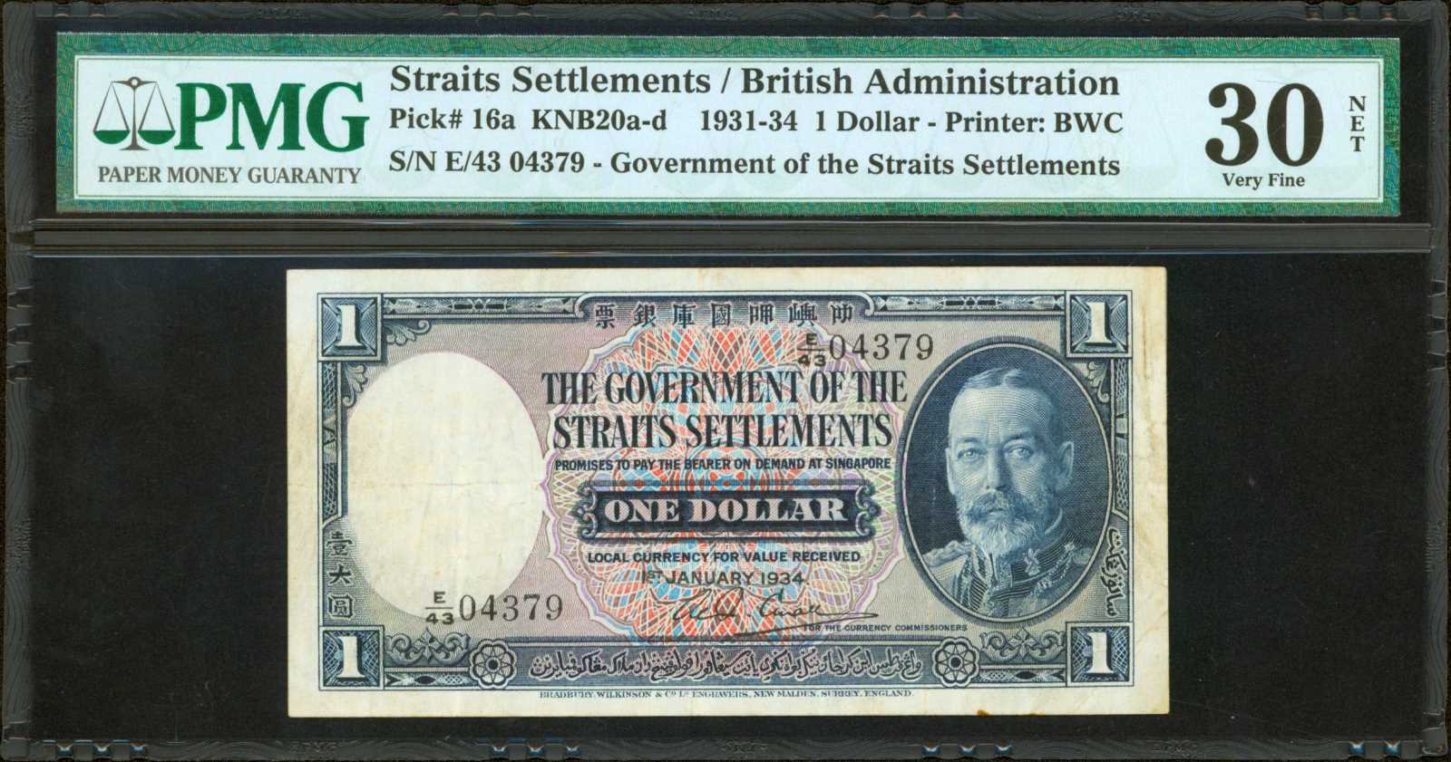 image for: Straits Settlements  1 dollar(B121b)