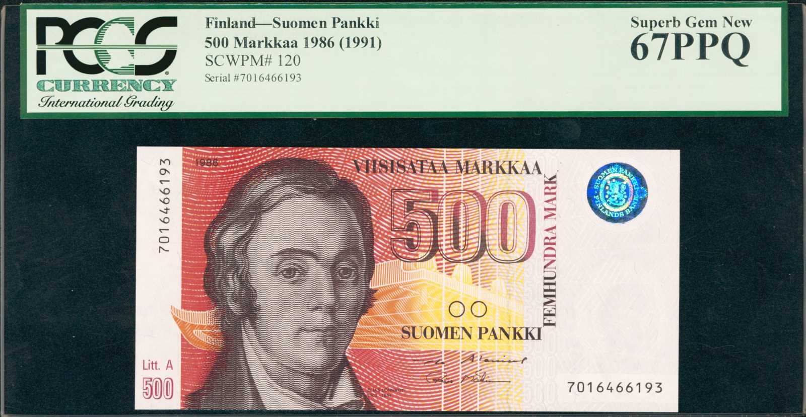 image for: Finland  500 markkaa / mark (B405as)