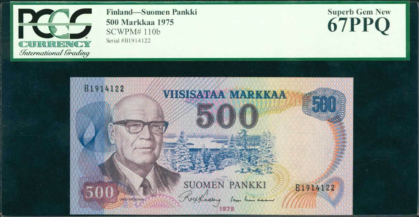 image for: Finland  500 markkaa / mark (B396bz1)