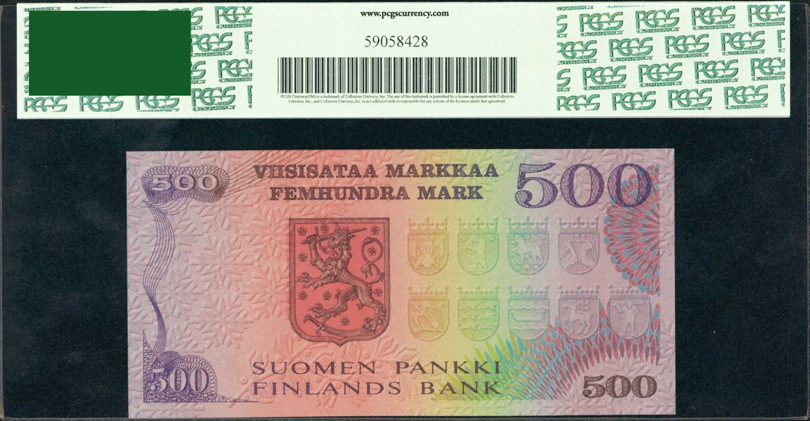image for: Finland  500 markkaa / mark (B396a)