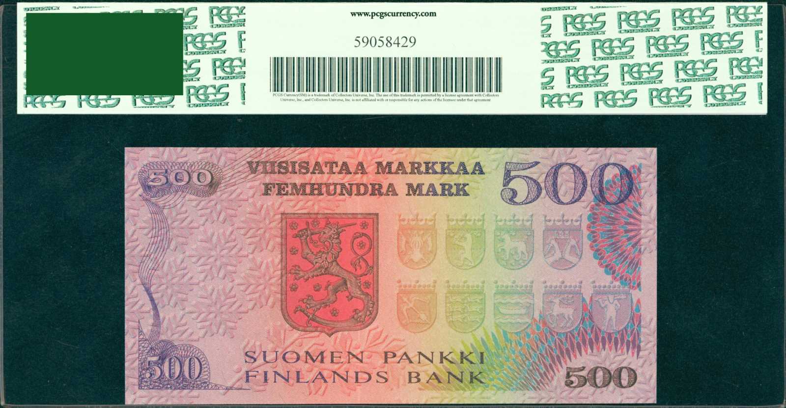 image for: Finland  500 markkaa / mark (B396bz1)