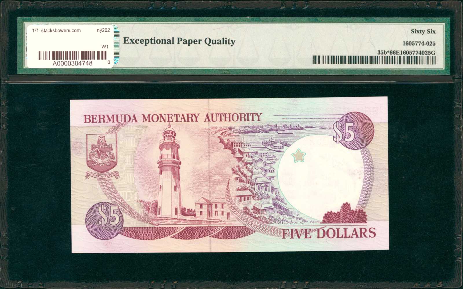 image for: Bermuda  5 dollars (B208a)