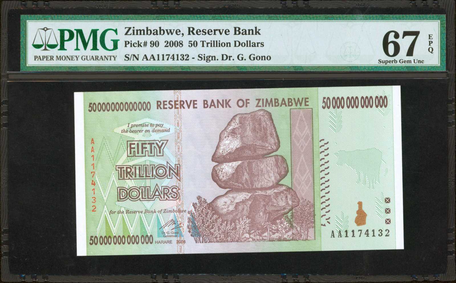 image for: Zimbabwe  50,000,000,000,000 dollars (B181az)