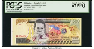 image for: Philippines 500 piso (pesos) (B1048c)