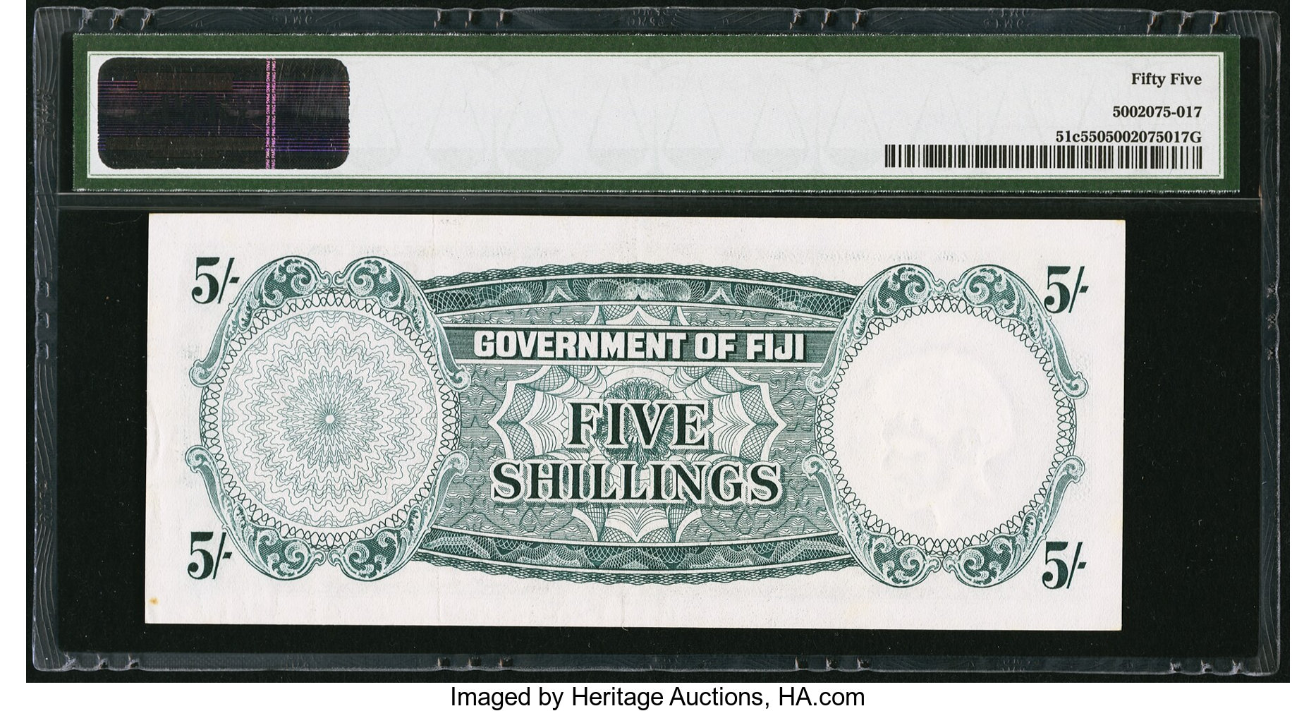 image for: Fiji  5 shillings (B328s)