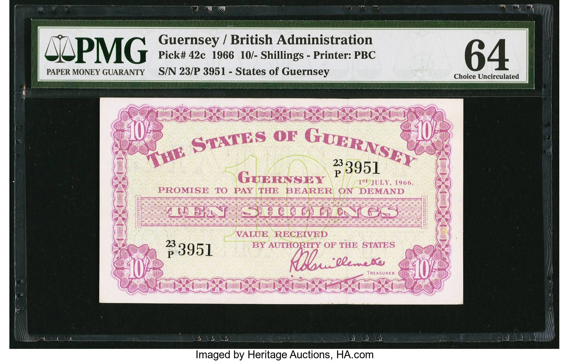 image for: Guernsey  10 shillings(B147o)