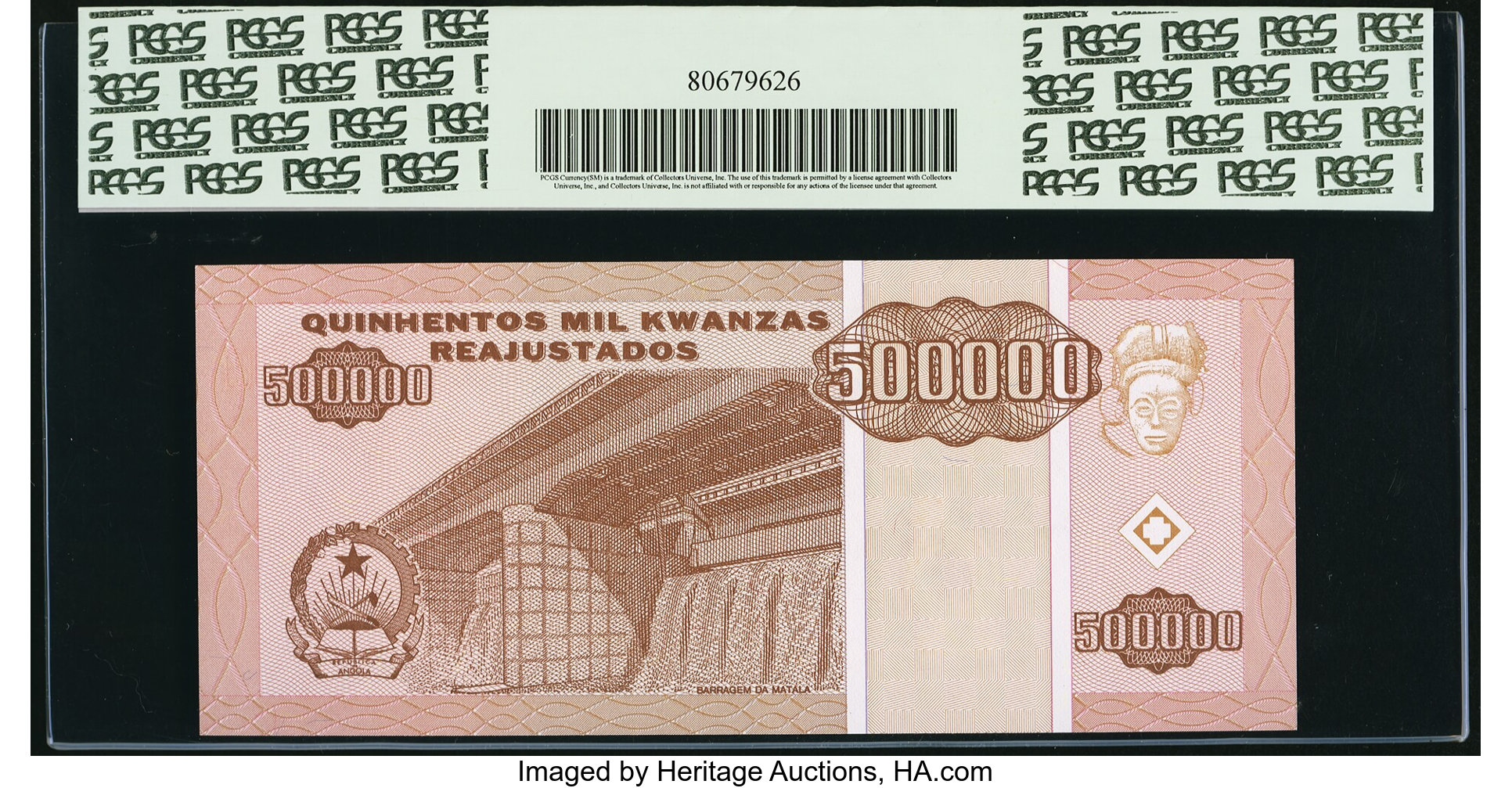 image for: Angola  500,000 kwanzas reajustados(B531as)