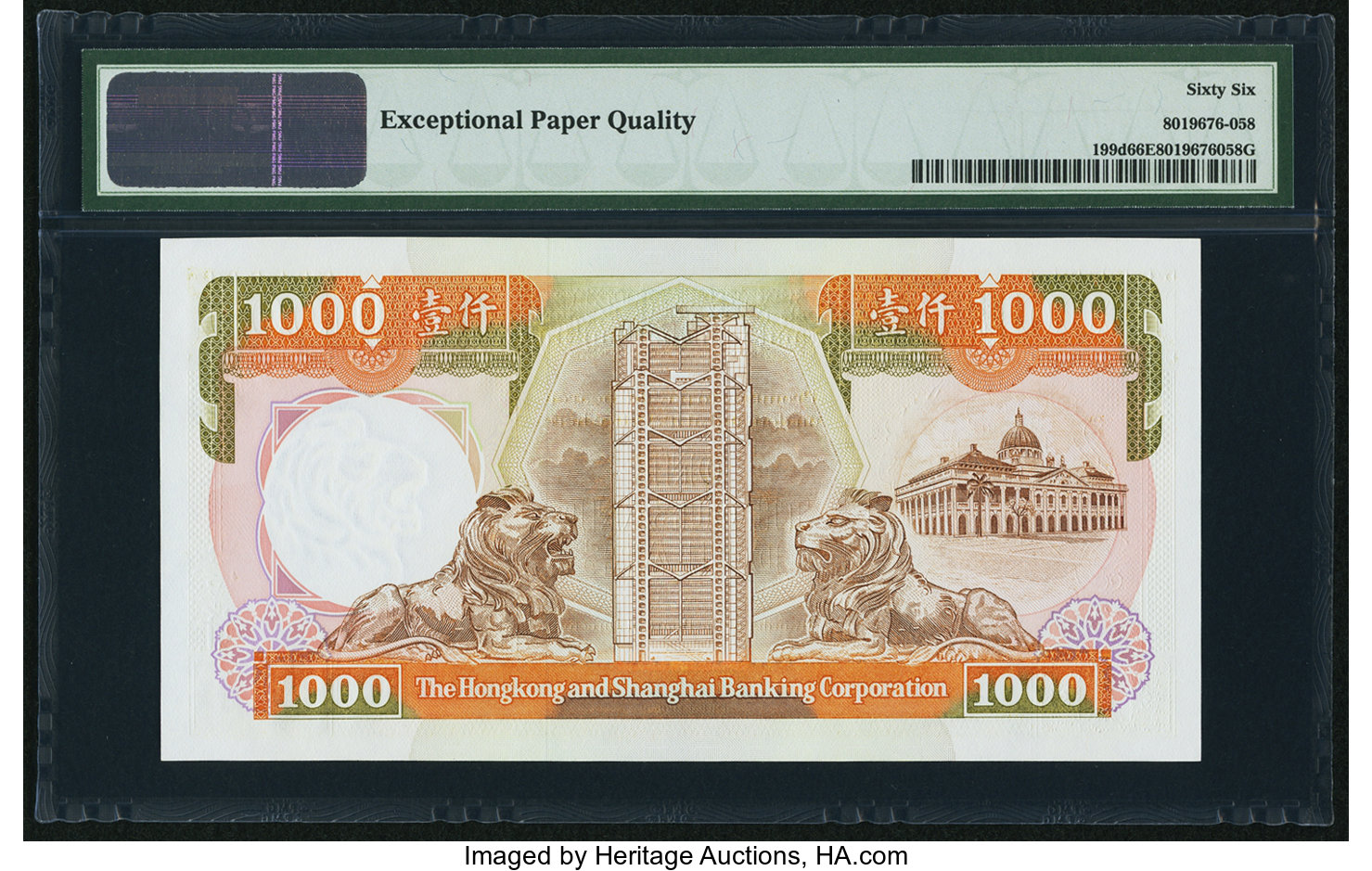 image for: Hong Kong  1,000 dollars (B680a)