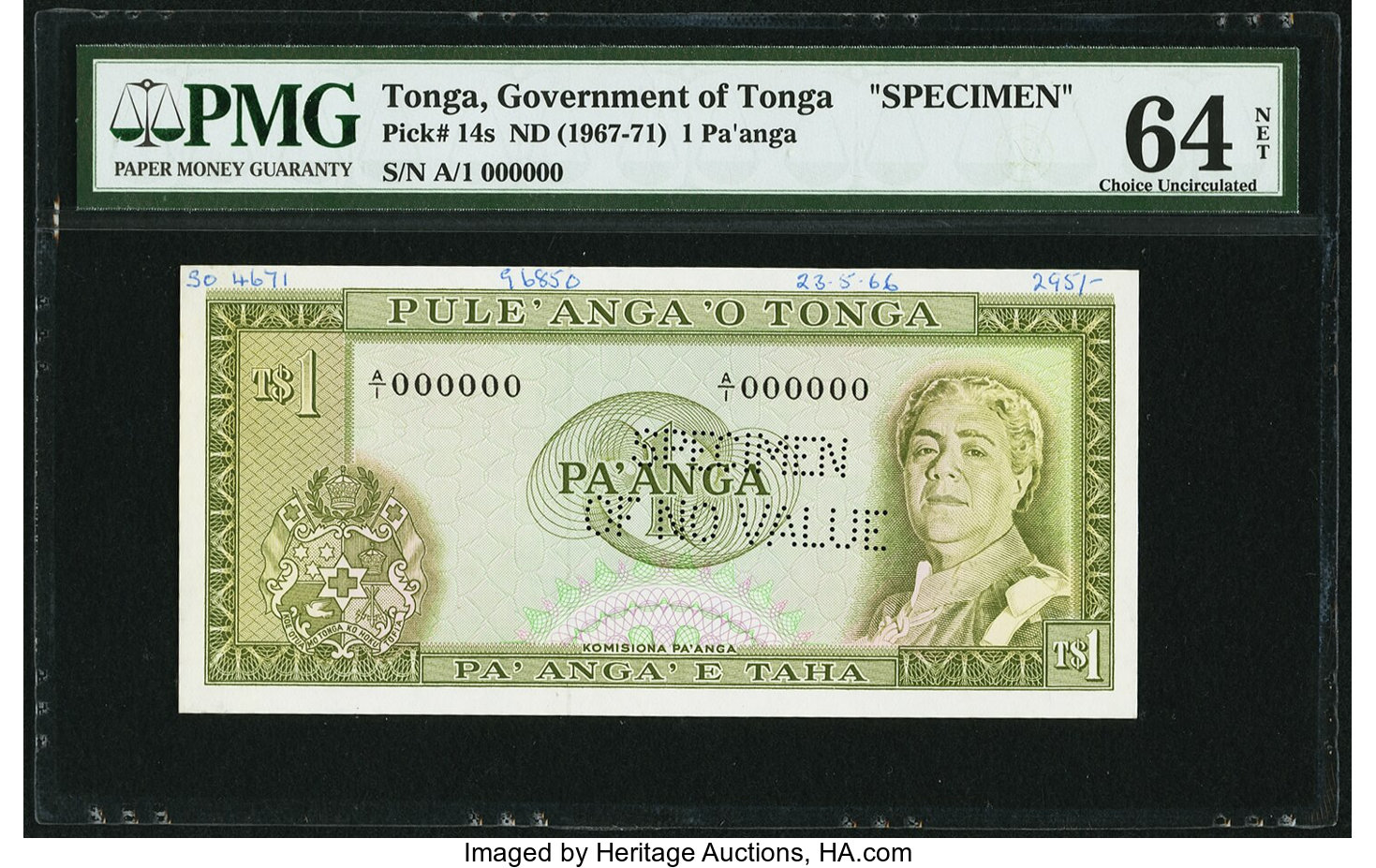 image for: Tonga  1 pa?anga(B114a)