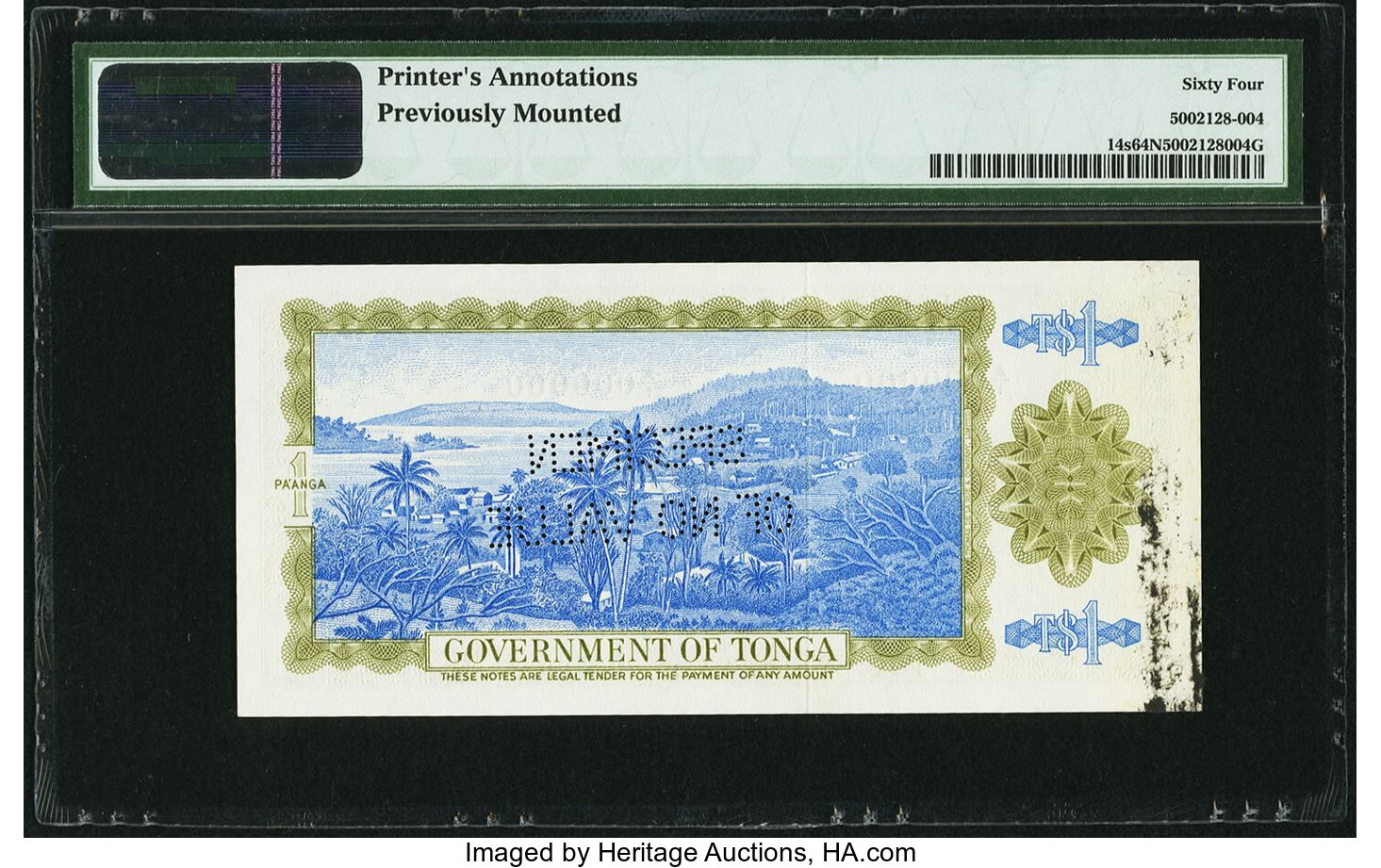 image for: Tonga  1 pa?anga(B114a)