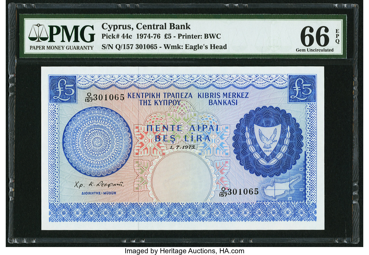 image for: Cyprus  5 pounds (B304f)