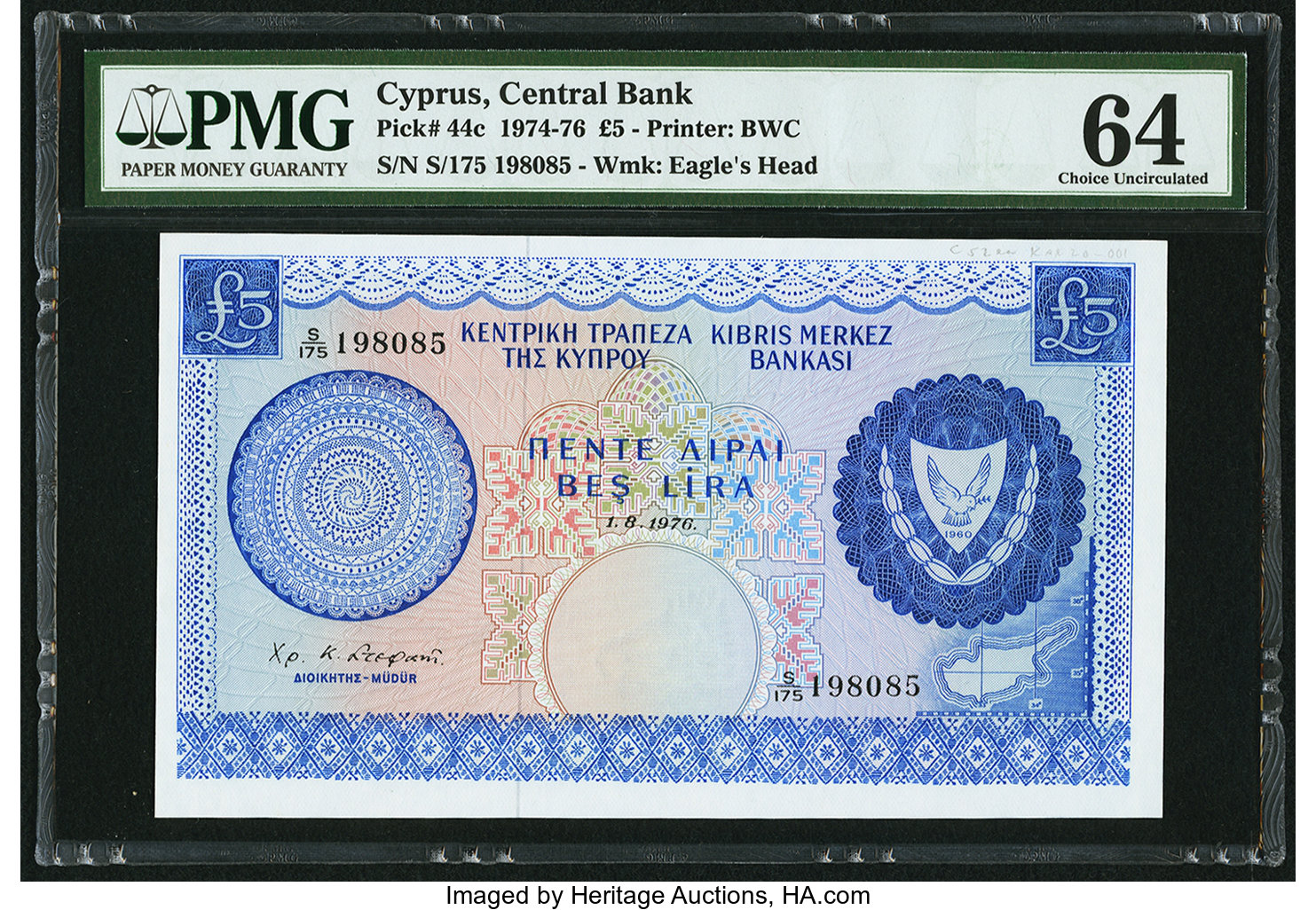 image for: Cyprus  5 pounds (B304f)