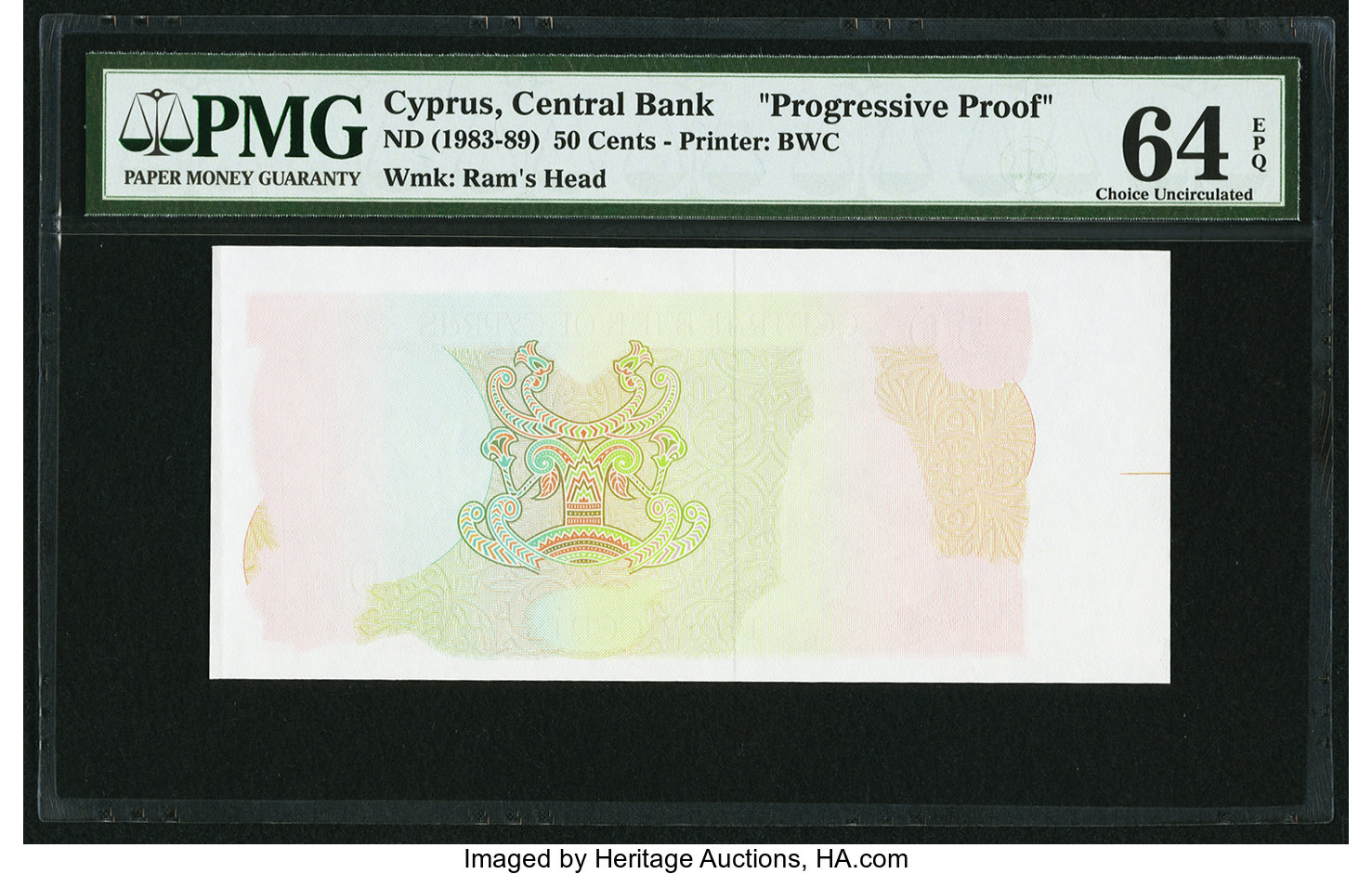 image for: Cyprus  50 cents (B309bs)