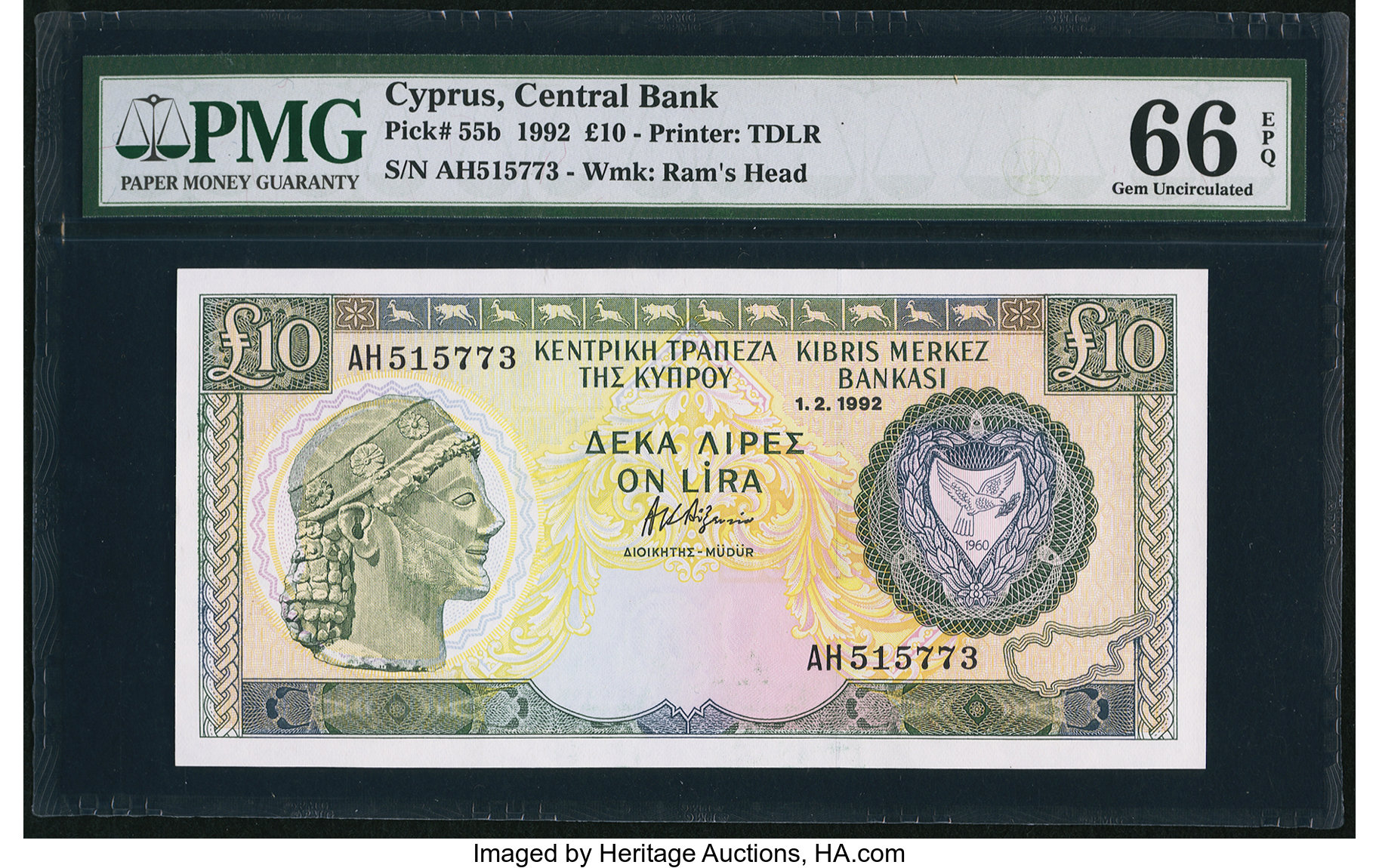 image for: Cyprus  10 pounds (B315f)