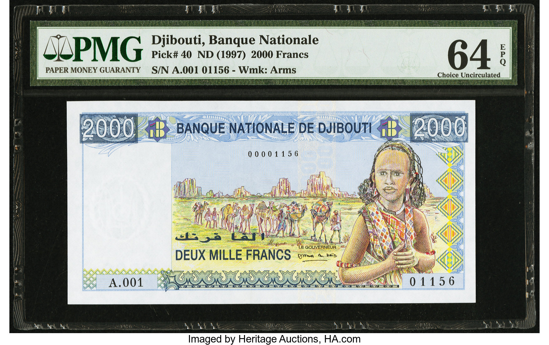 image for: Djibouti  2,000 francs (B105a)