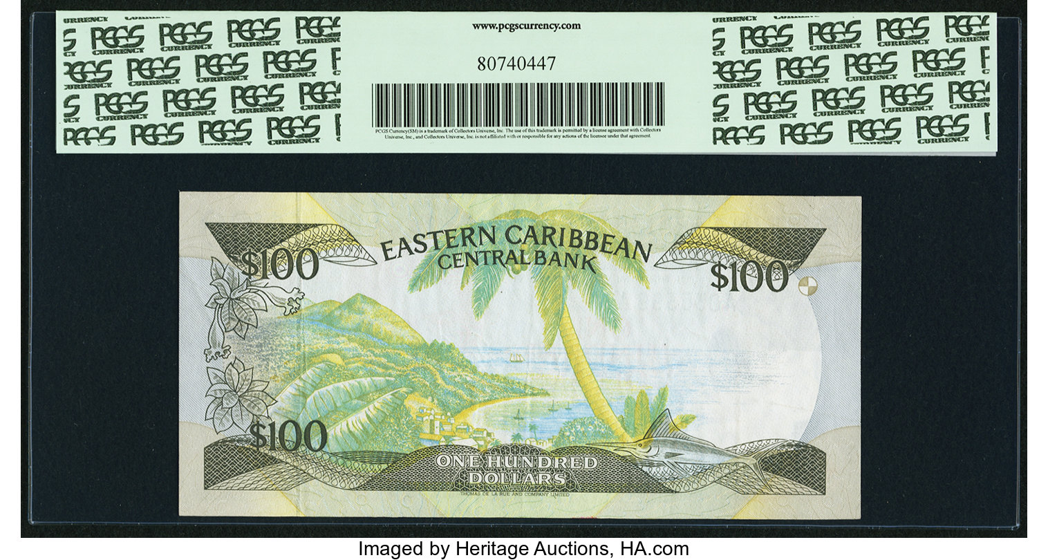 image for: East Caribbean States  100 dollars (B204as)