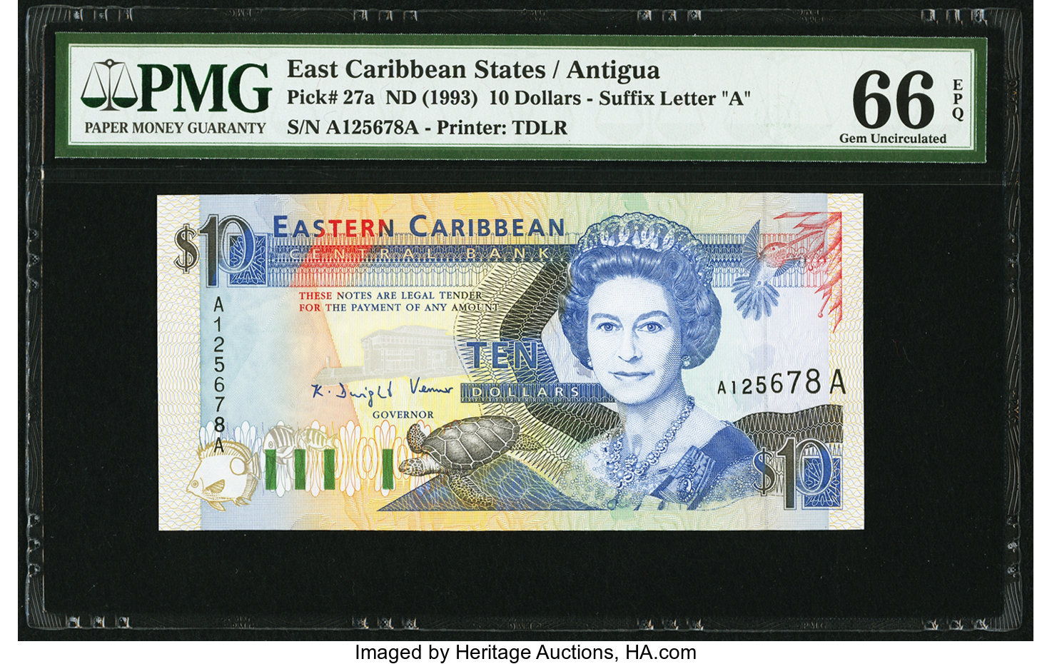 image for: East Caribbean States  10 dollars (B211a)