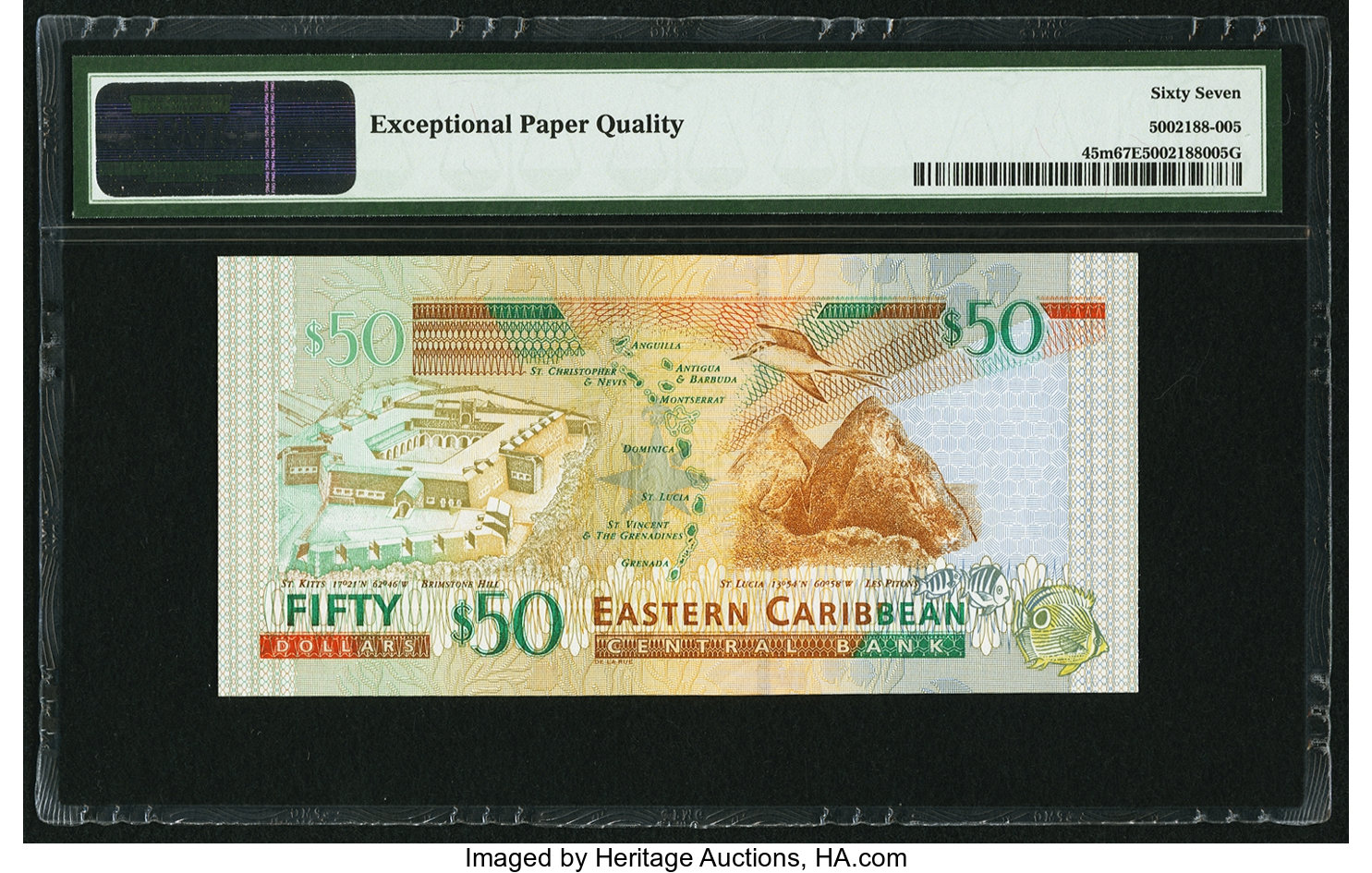 image for: East Caribbean States  50 dollars (B229g)