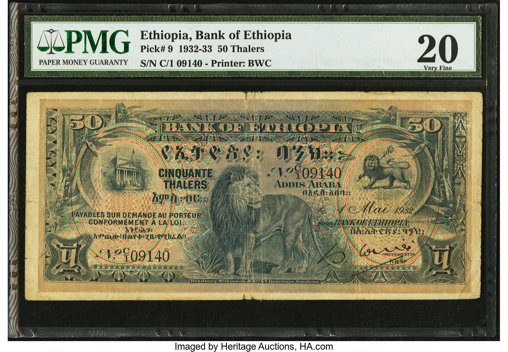 image for: Ethiopia  50 thalers(B104as)
