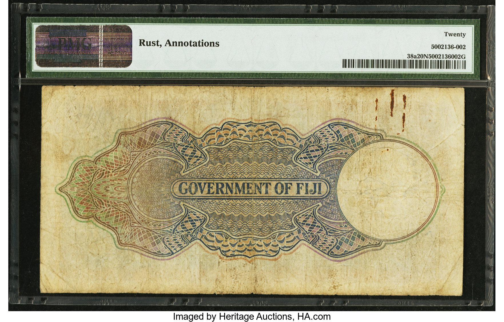 image for: Fiji  10 shillings(B314f)
