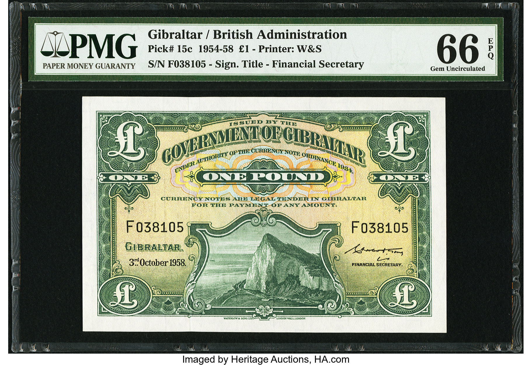 image for: Gibraltar  1 pound (B113c)
