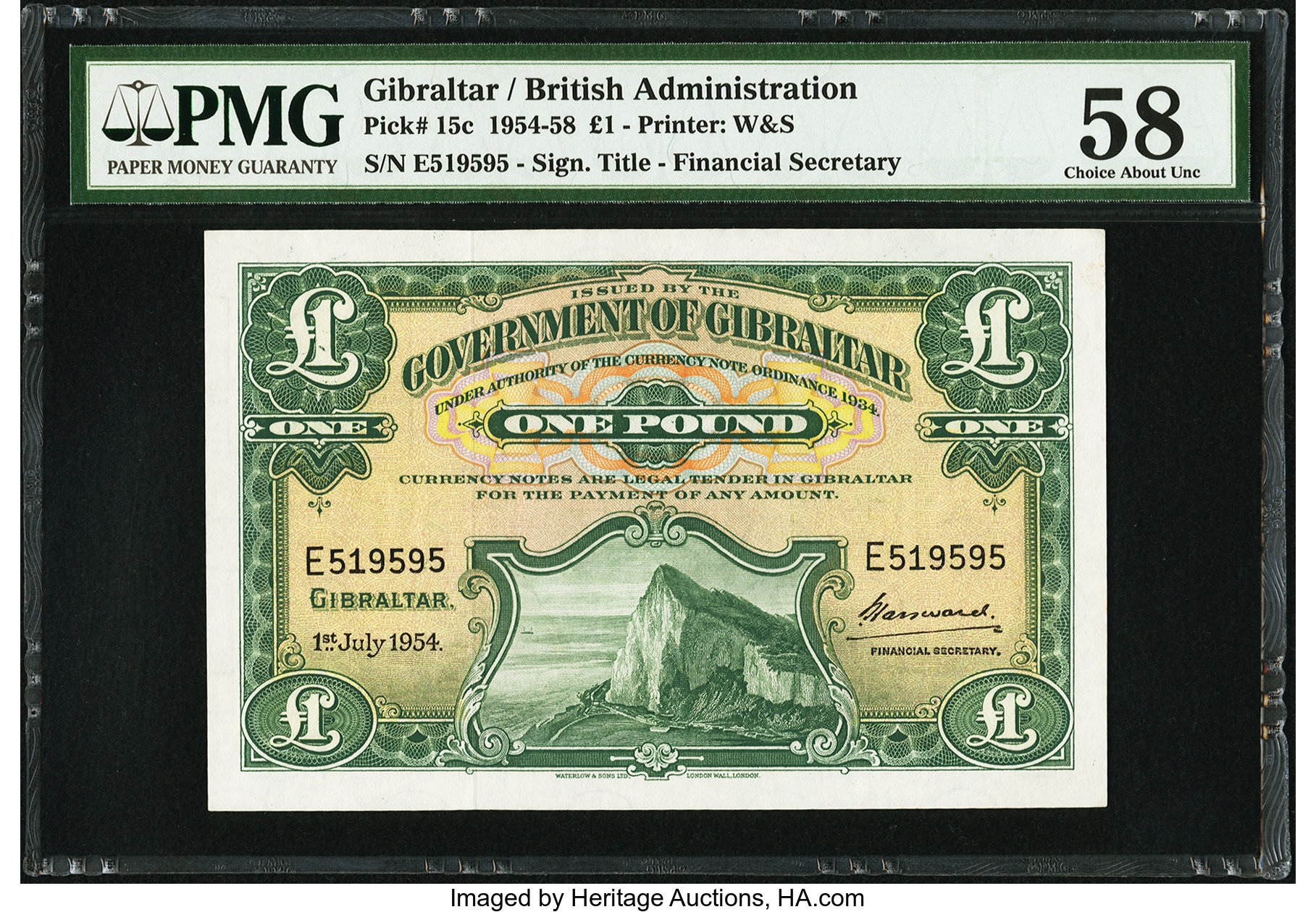 image for: Gibraltar  1 pound (B113d)