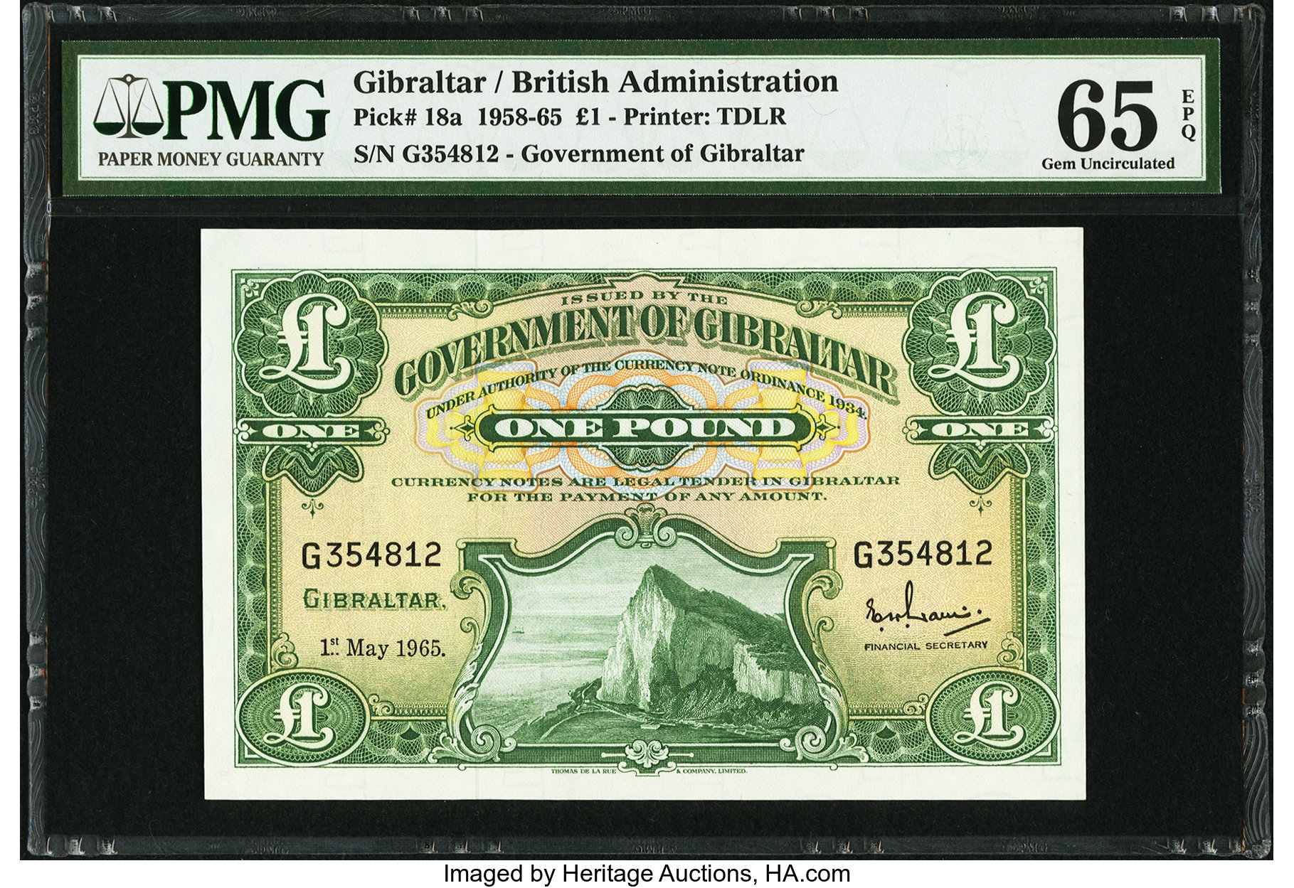 image for: Gibraltar  1 pound (B116ds)