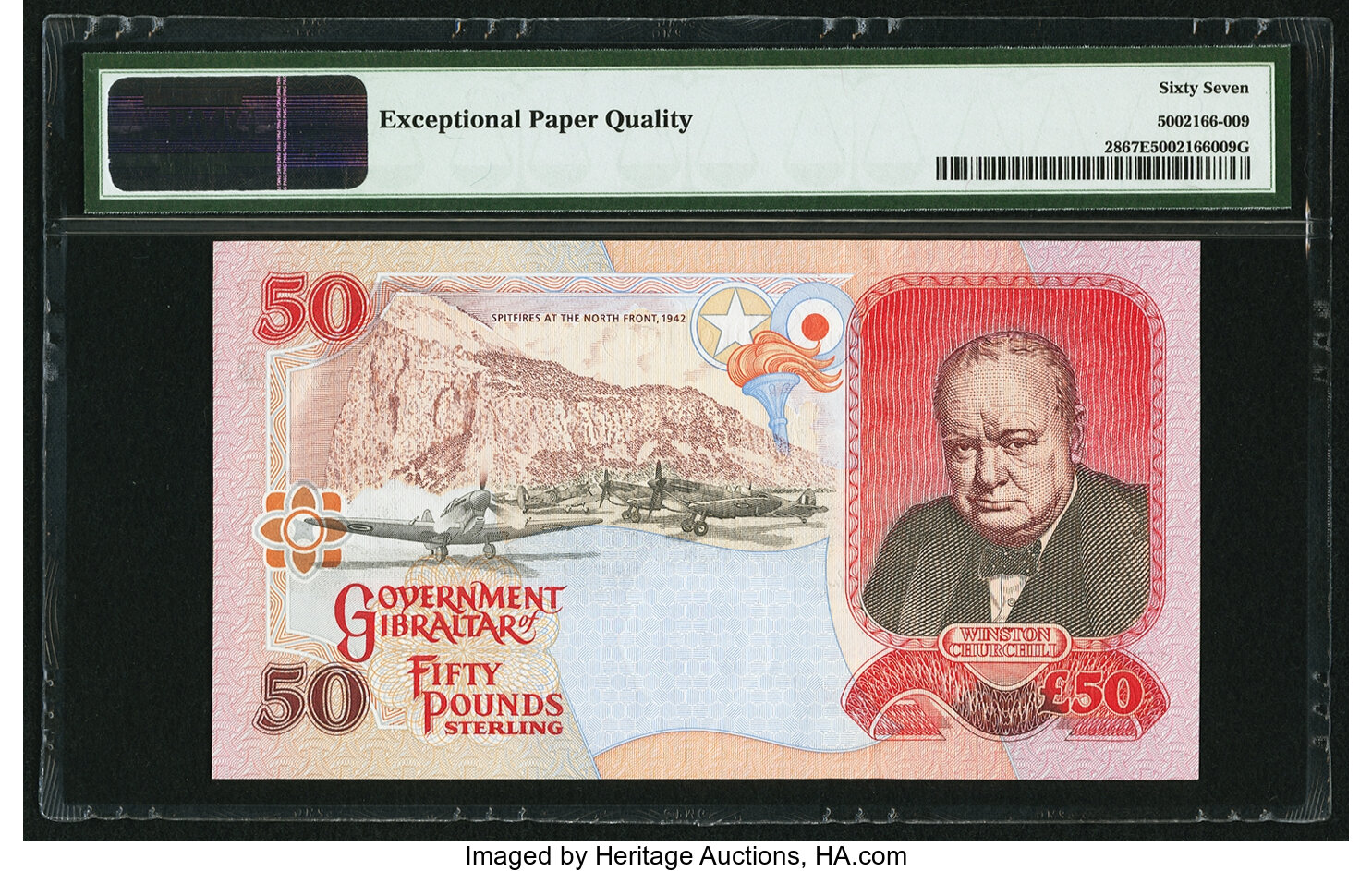 image for: Gibraltar  50 pounds (B126a)