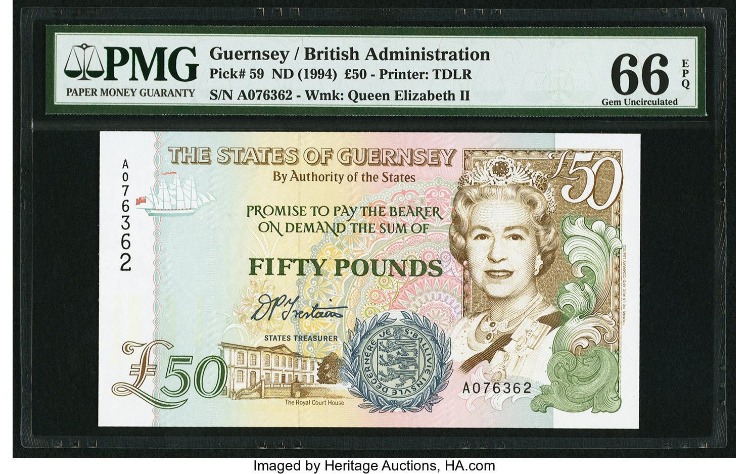 image for: Guernsey  50 pounds (B164a)