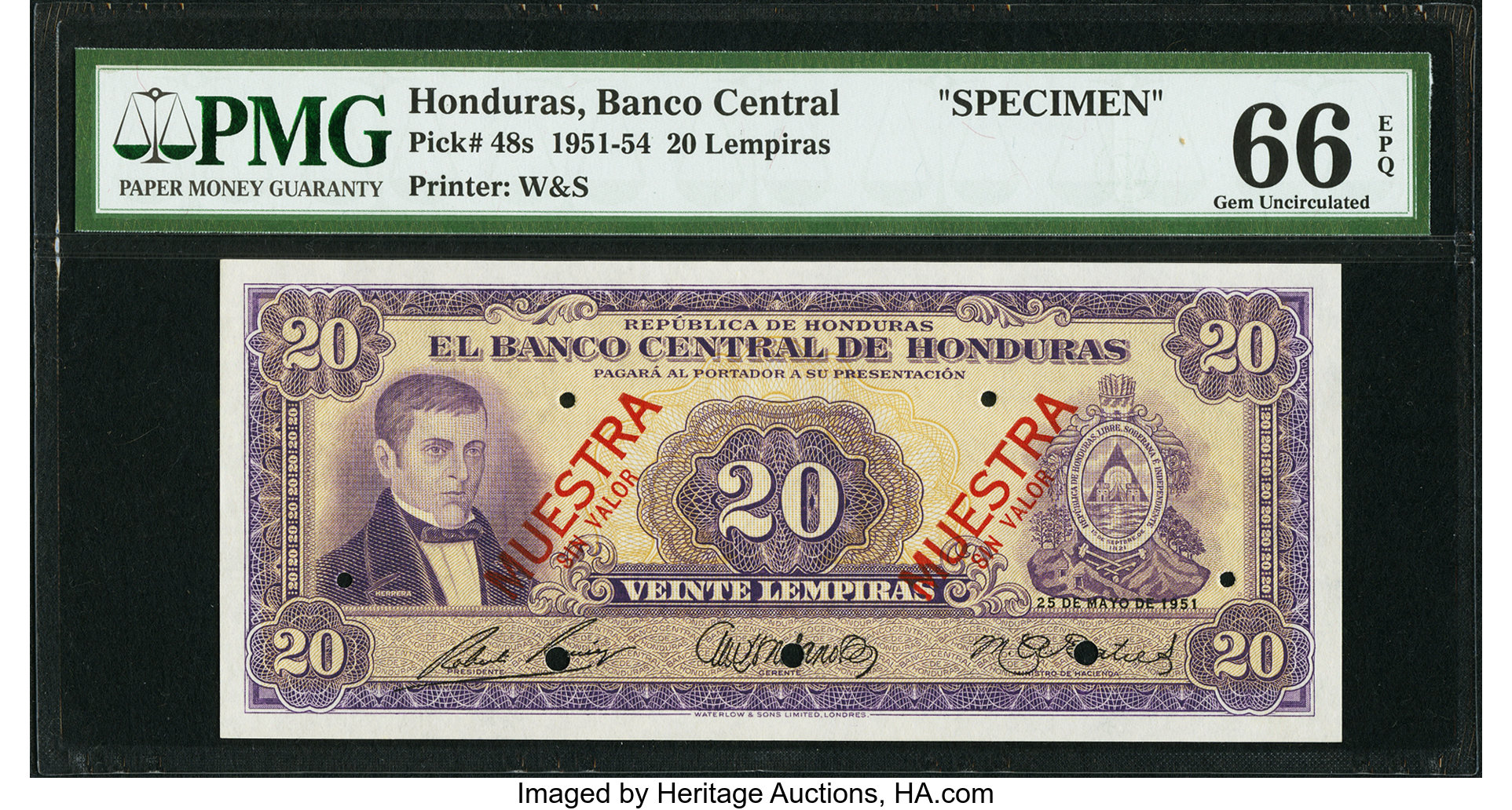 image for: Honduras  20 lempiras (B304s)