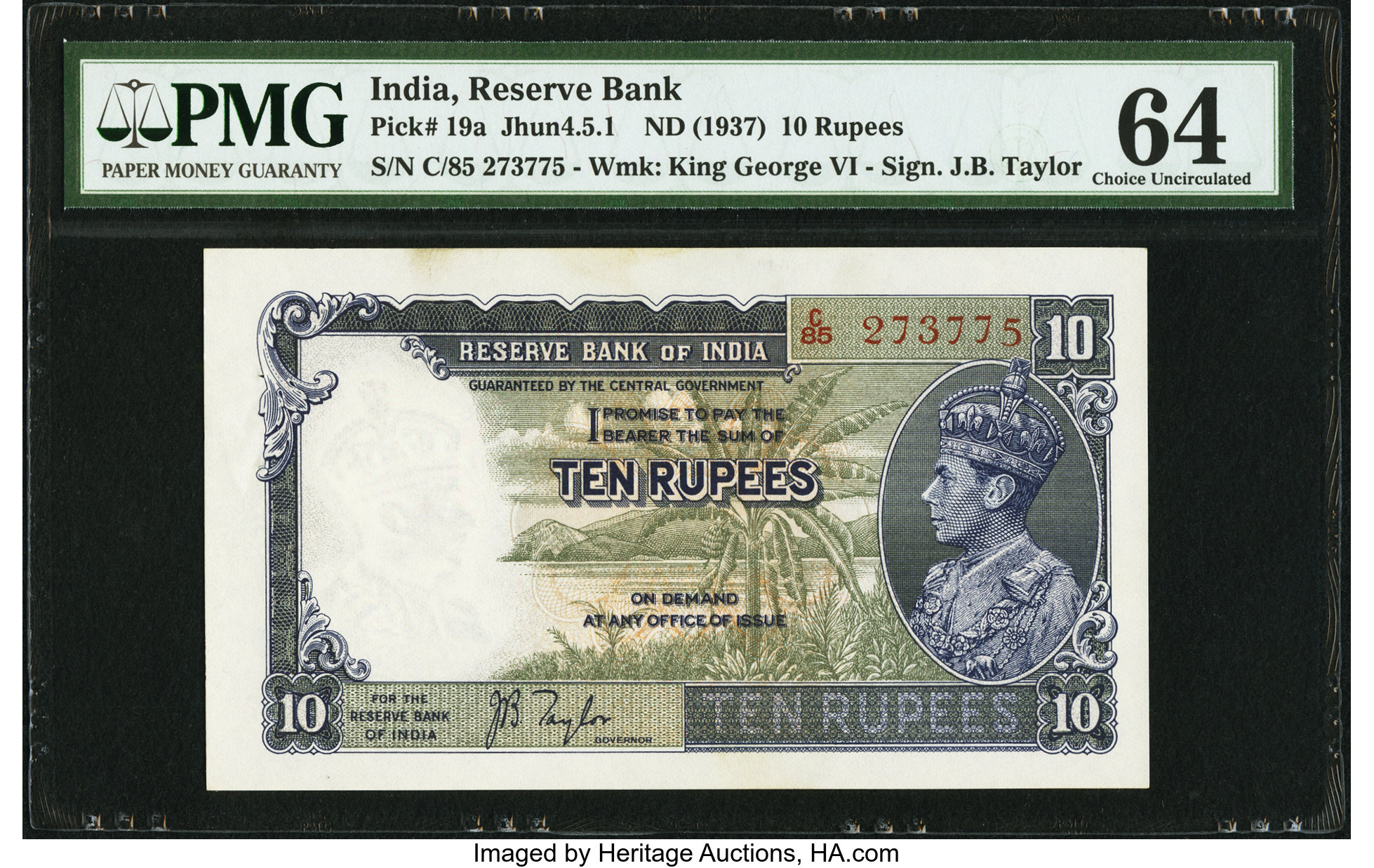 image for: India  10 rupees (B203a)