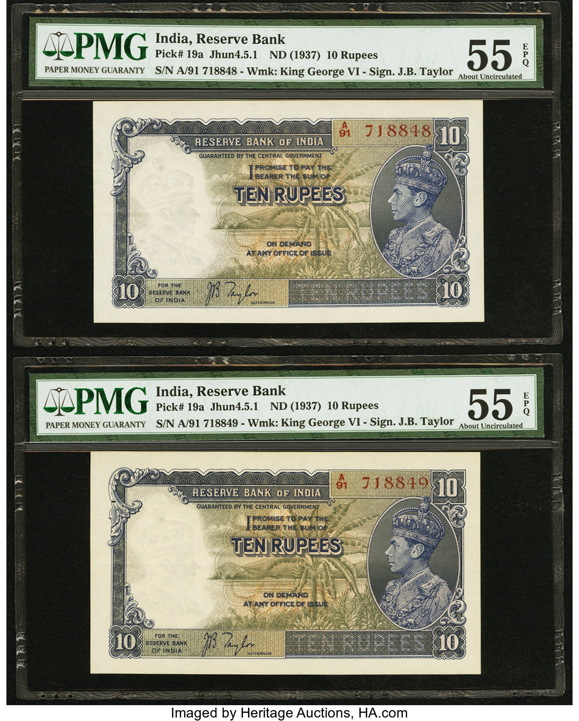 image for: India  10 rupees (B203a)