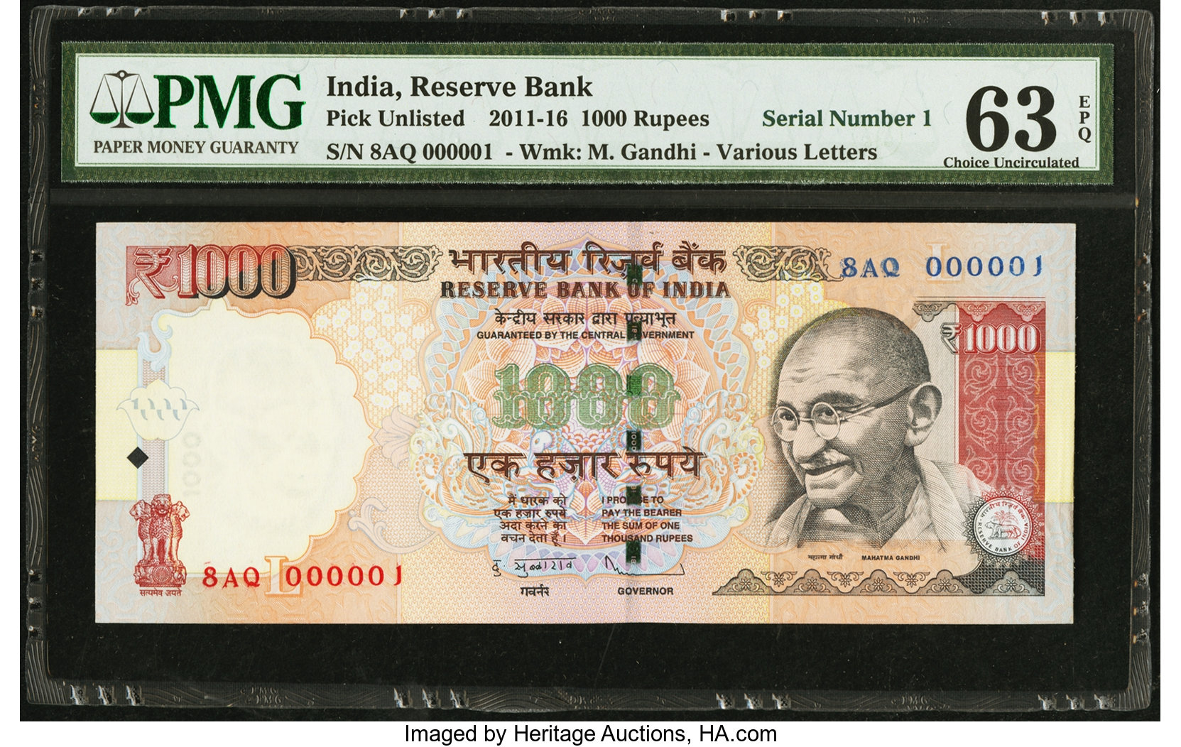 image for: India  1,000 rupees (B297a)