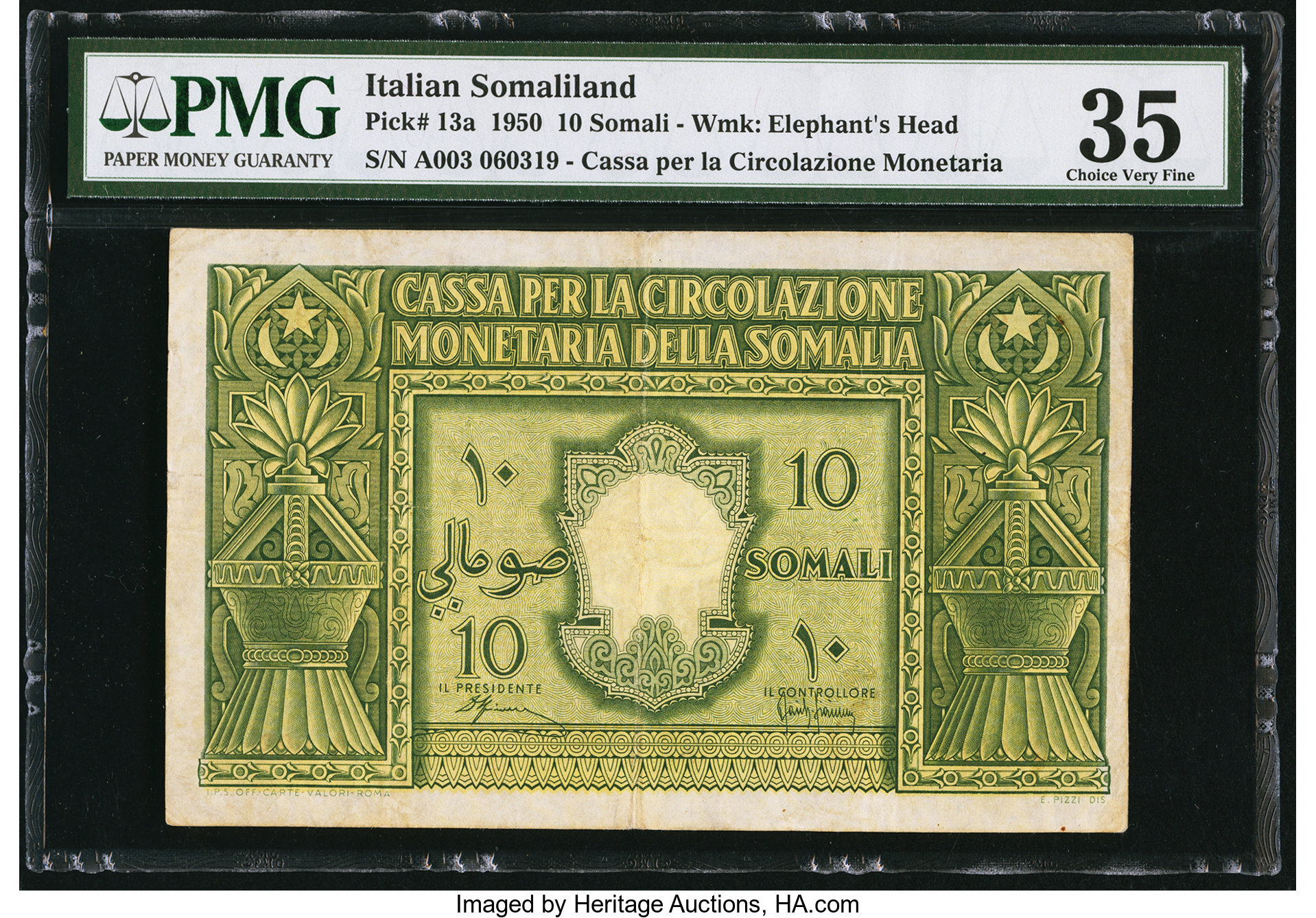 image for: Italian Somaliland  10 somali(B303a)