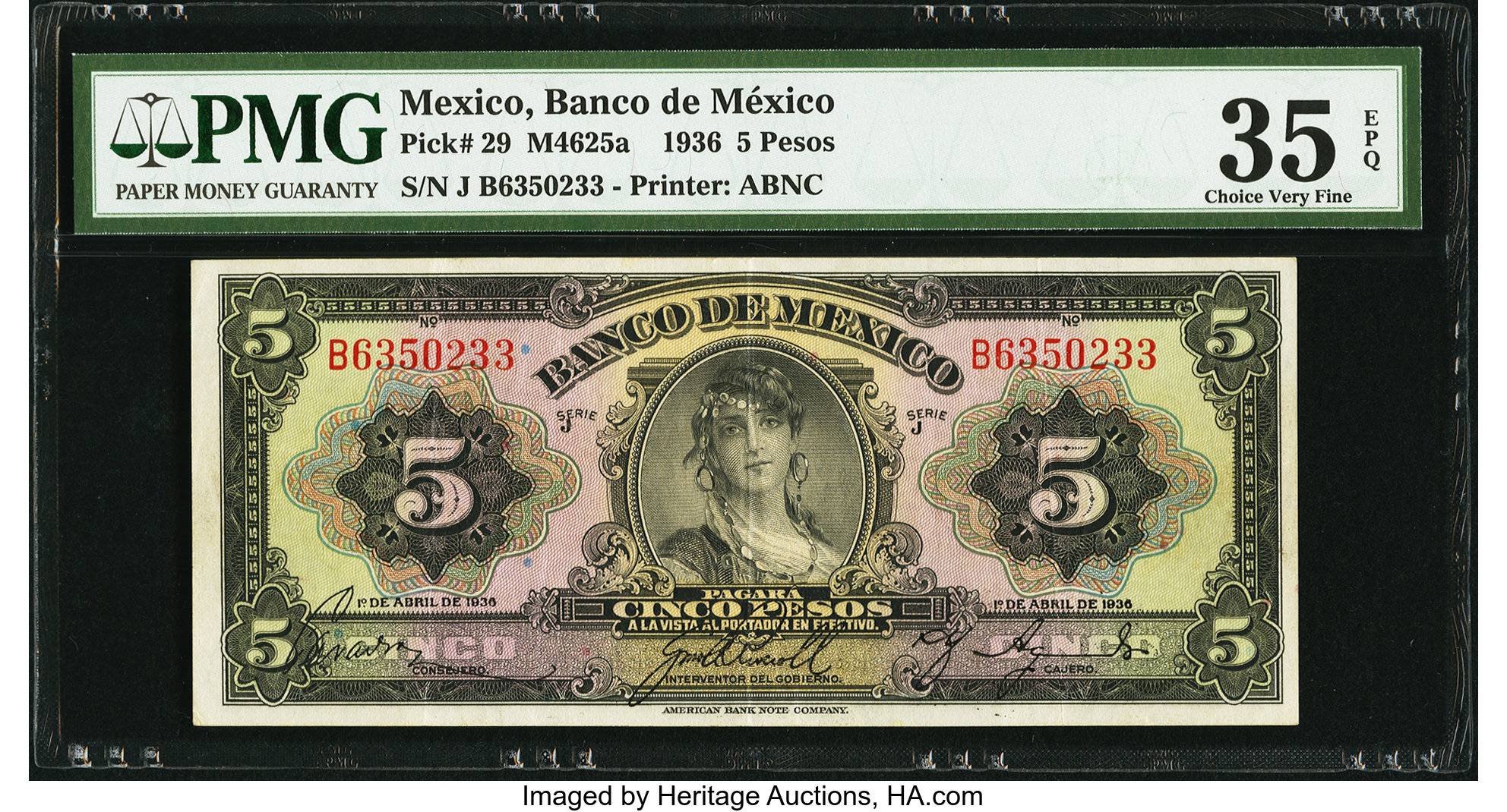 image for: Mexico  5 pesos(B608as)